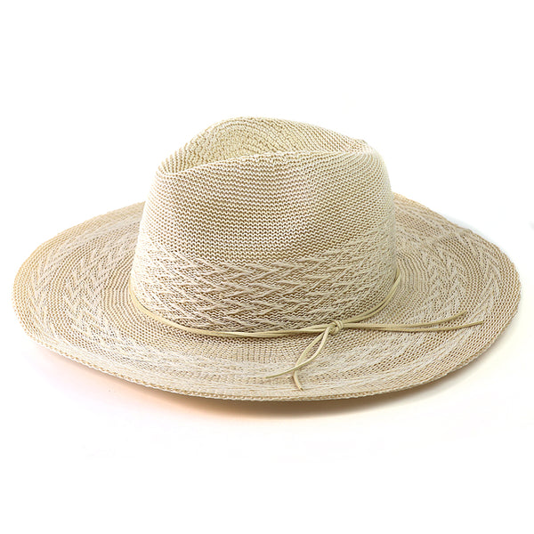 Cream Packable Fedora