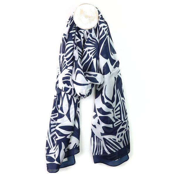 Midnight Leaf Scarf