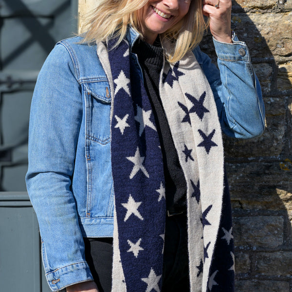 Starry Skies Scarf (Navy)