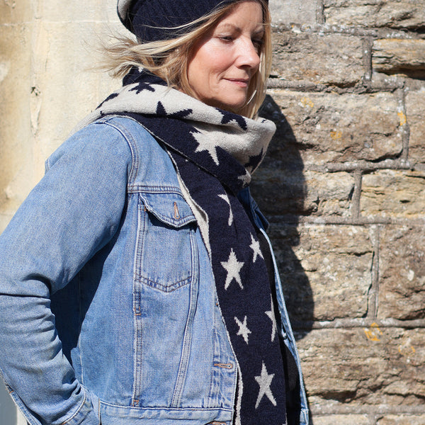Starry Skies Scarf (Navy)