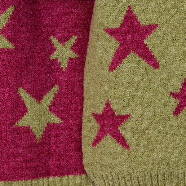 Starry Skies Scarf (Pink and Green)