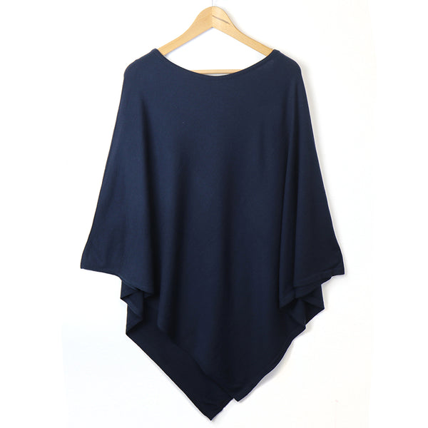 Navy Poncho