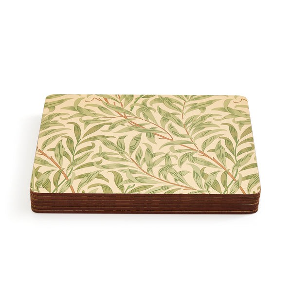 Morris & Co. Willow Bough Green Placemats, Set of 6