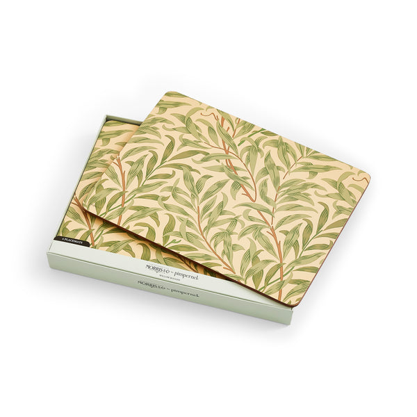 Morris & Co. Willow Bough Green Placemats, Set of 6