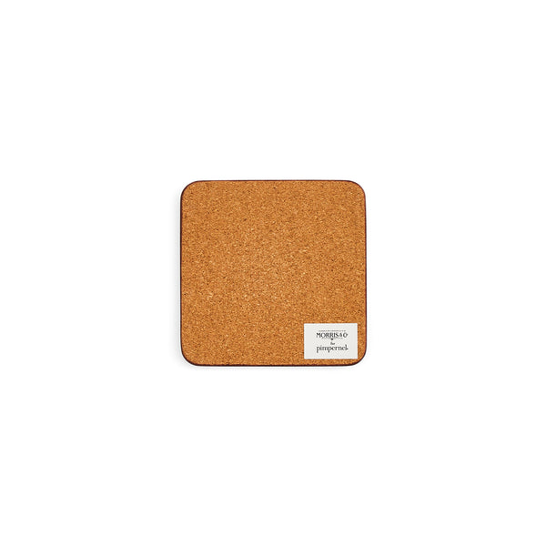 Morris & Co. Willow Bough Green Coasters, Set of 6