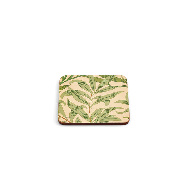 Morris & Co. Willow Bough Green Coasters, Set of 6