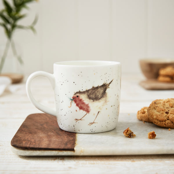 Fine Bone China Robin Mug