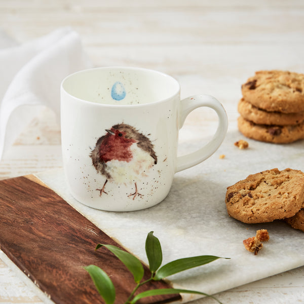 Fine Bone China Robin Mug