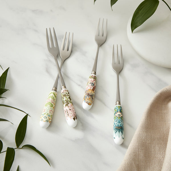 Morris & Co. Pastry Forks, Set of 4