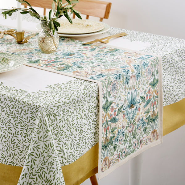 Morris & Co. Strawberry Thief Table Runner
