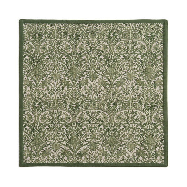 Morris & Co. Bluebell Red & Green Napkins, Set of 2