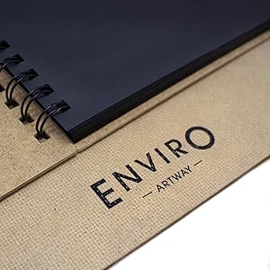 ENVIRO Black Card Square Scrapbook