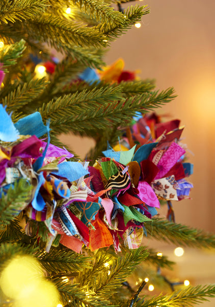 Recycled Sari Garland