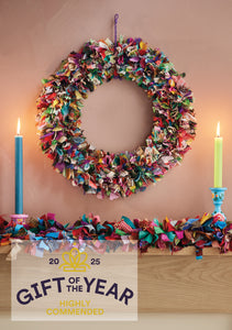 Recycled Sari Wreath