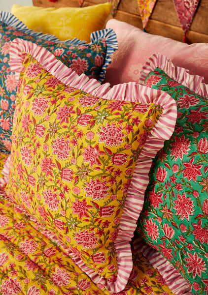 Indian Summer Cushion Cover (Yellow)