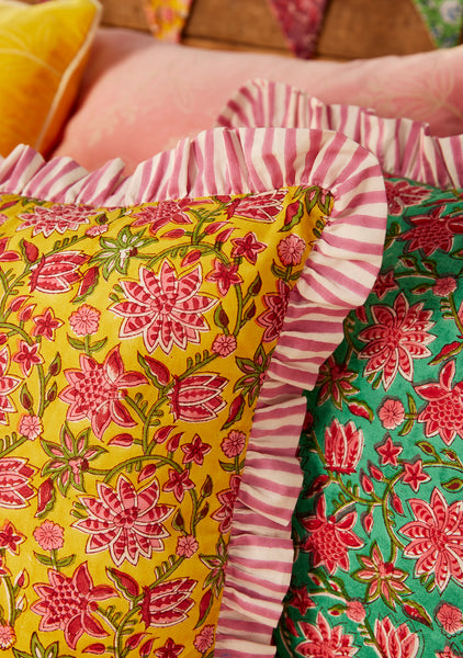 Indian Summer Cushion Cover (Yellow)