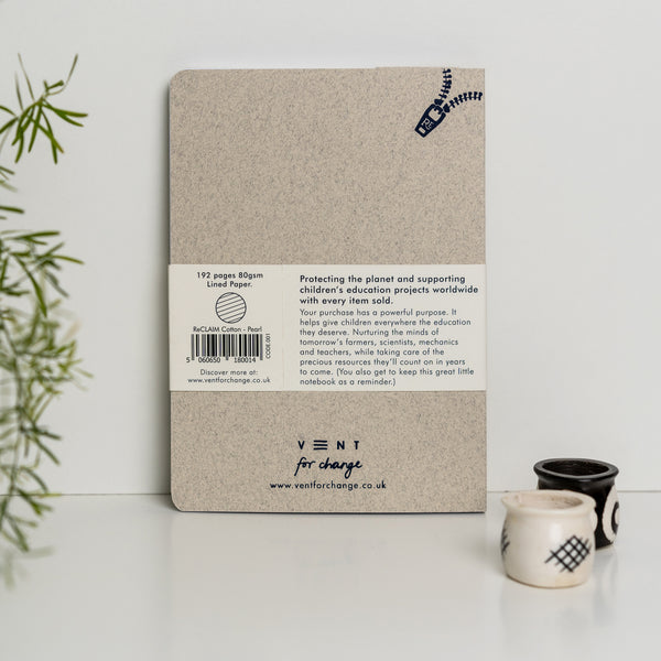 A6 Notebook Pearl Cotton – Reclaim