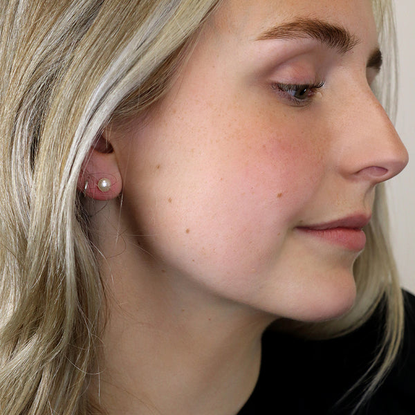 Freshwater Pearl and Sterling Silver Studs