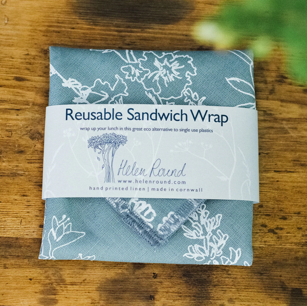 Duck Egg Blue Reusable Sandwich Wrap
