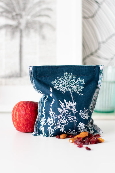 Navy Blue Reusable Snack Bag
