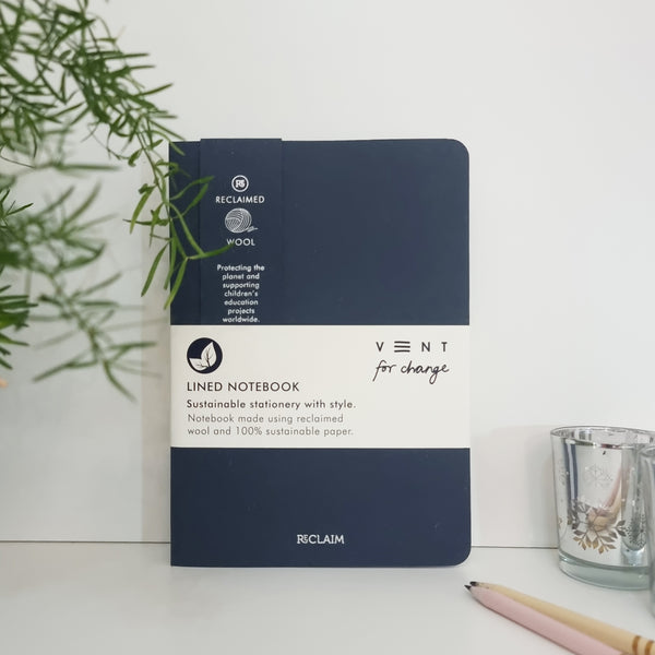 Notebook A6 Blue Wool – Reclaim