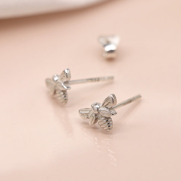Sterling Silver Bee Earrings