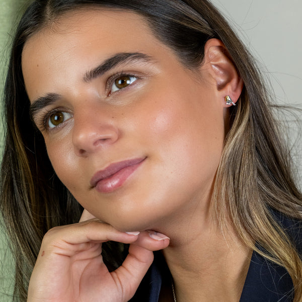 Robin Sterling Silver Stud Earrings