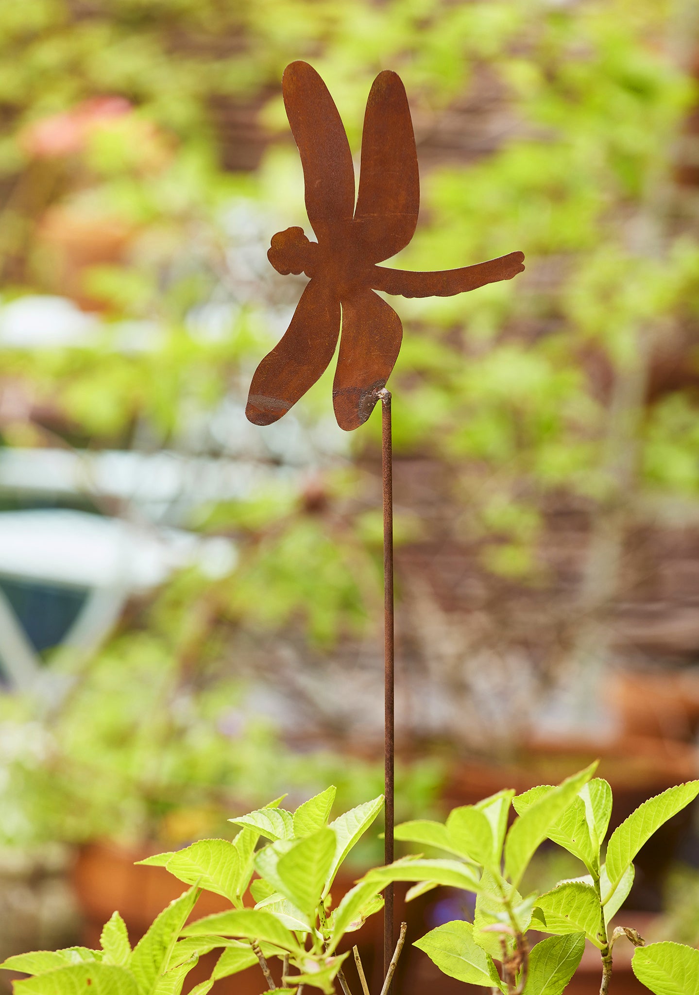 Rustic Garden Stake Dragonfly