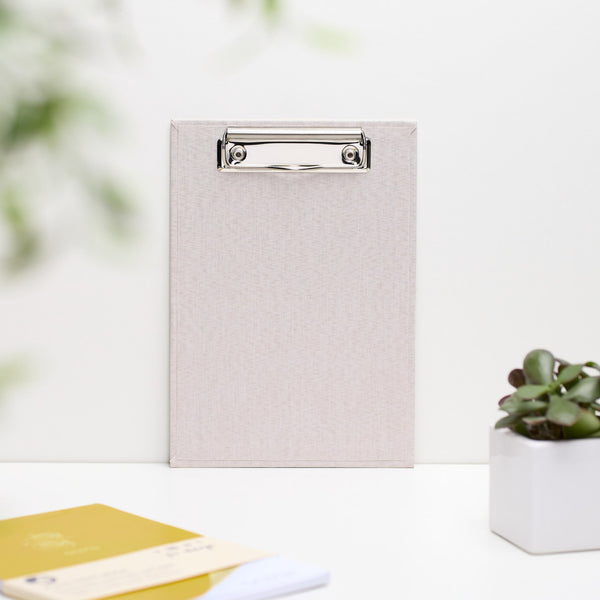 A5 Clipboard & Notepad – Recycled Ocean Plastics – Sandy Yellow