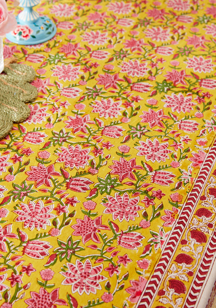Indian Summer Cotton Tablecloth