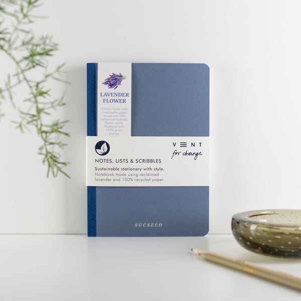 Recycled A5 Notebook – Lavender