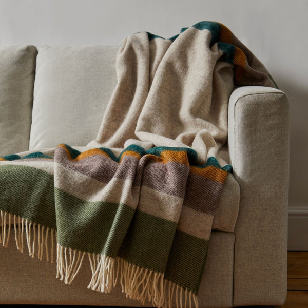 Pure Wool Alaska Earth Throw - NEW