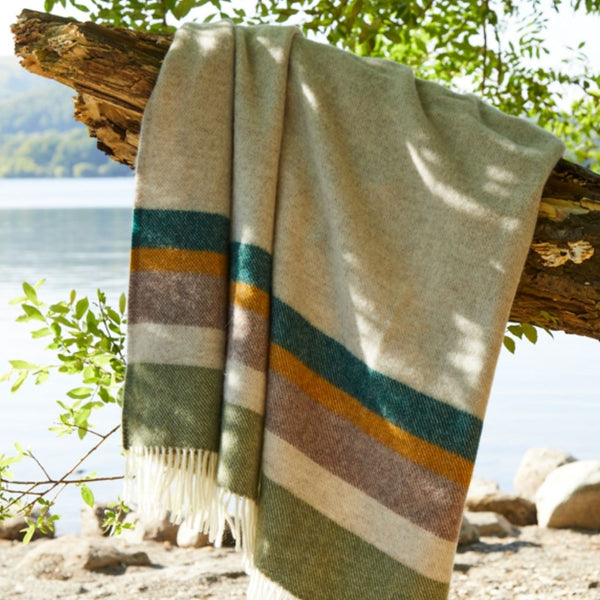 Pure Wool Alaska Earth Throw - NEW