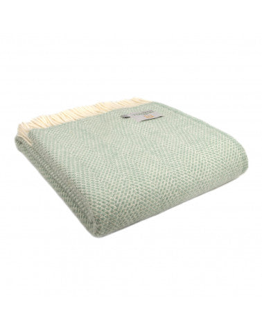 Pure New Wool Beehive Throw, Ocean