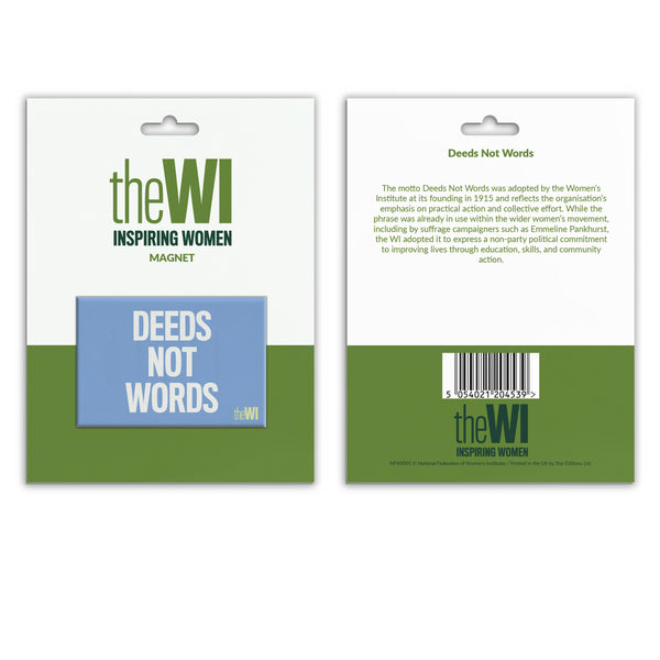 Deeds Not Words - Magnet