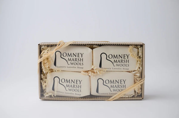 Gift Box of 4 Luxury Lanolin Hand Soaps 75g