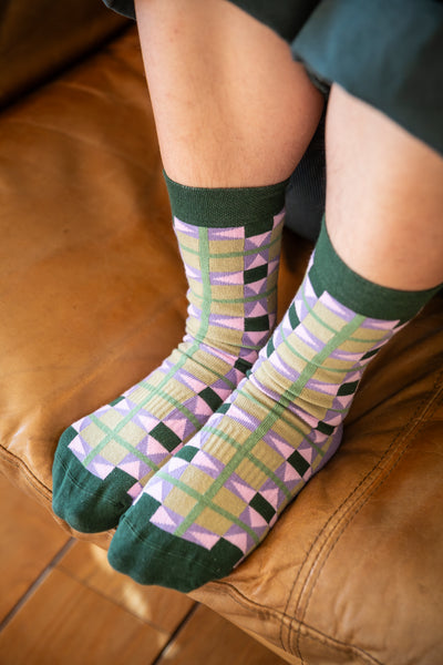 WI Heritage Mosaic Socks