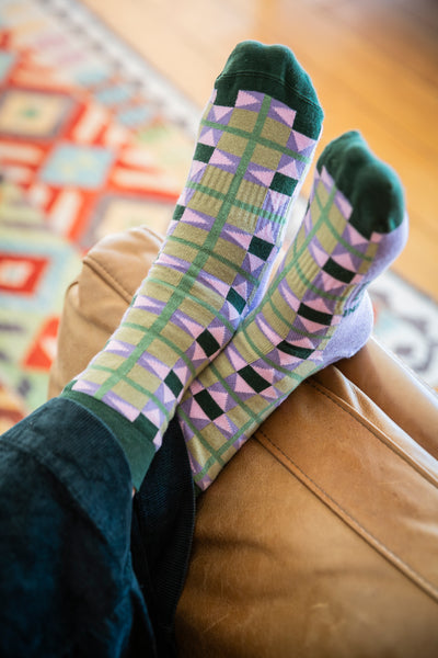 WI Heritage Mosaic Socks