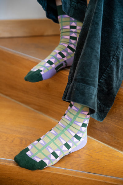 WI Heritage Mosaic Socks
