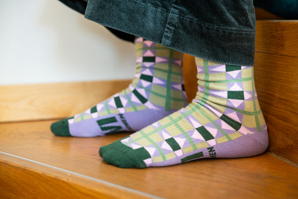 WI Heritage Mosaic Socks