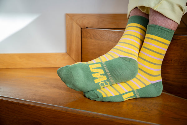 WI Sunshine Stripe Socks
