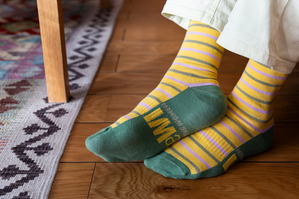 WI Sunshine Stripe Socks