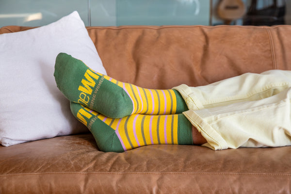 WI Sunshine Stripe Socks