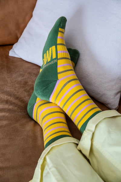 WI Sunshine Stripe Socks