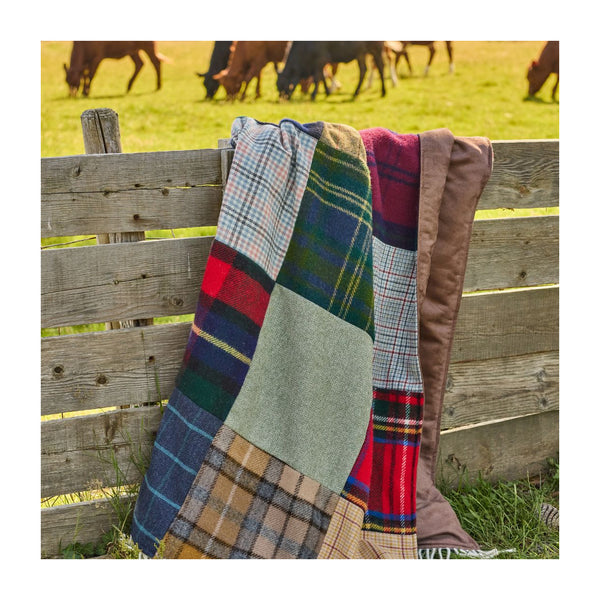 Tartan & Tweed/Chocolate Patchwork Throw